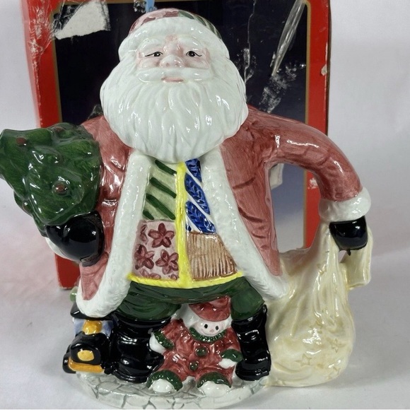 santa claus a blazz Other - Vintage Santa Claus World Bazaars Inc Teapot Ceramic Teapot VTG Christmas Décor